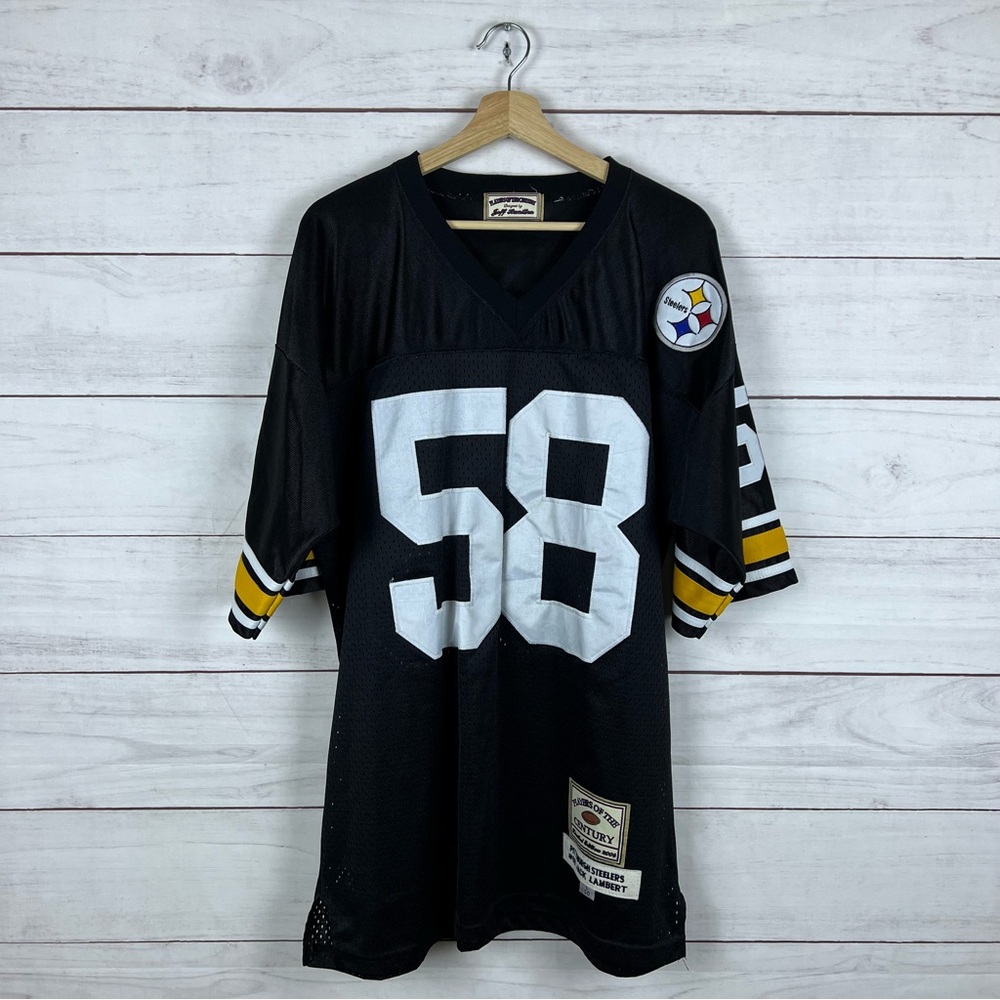 Pittsburgh Steelers Jeff Hamilton NFL Jack Lambert Jersey Large
